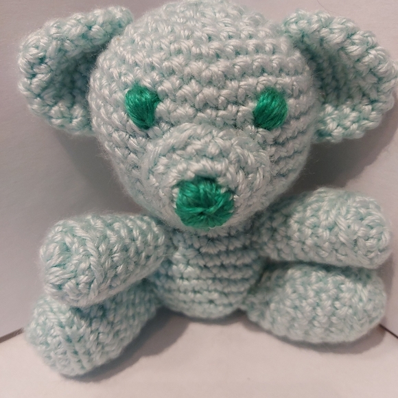 Tiny Mint Teddy Bear - Picture 1 of 6